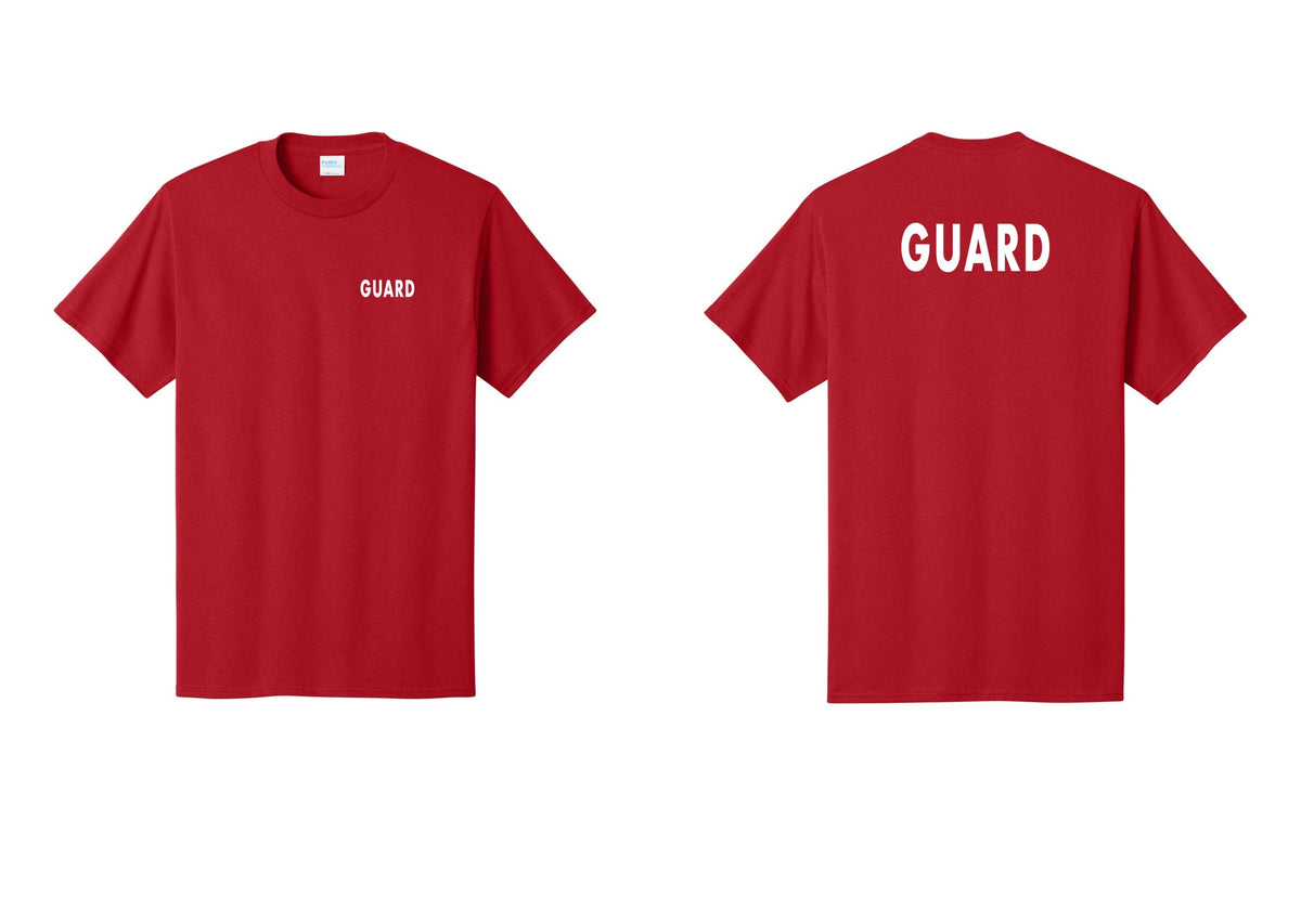 NYC Factory Guard T-Shirt - Chest + Back - Red