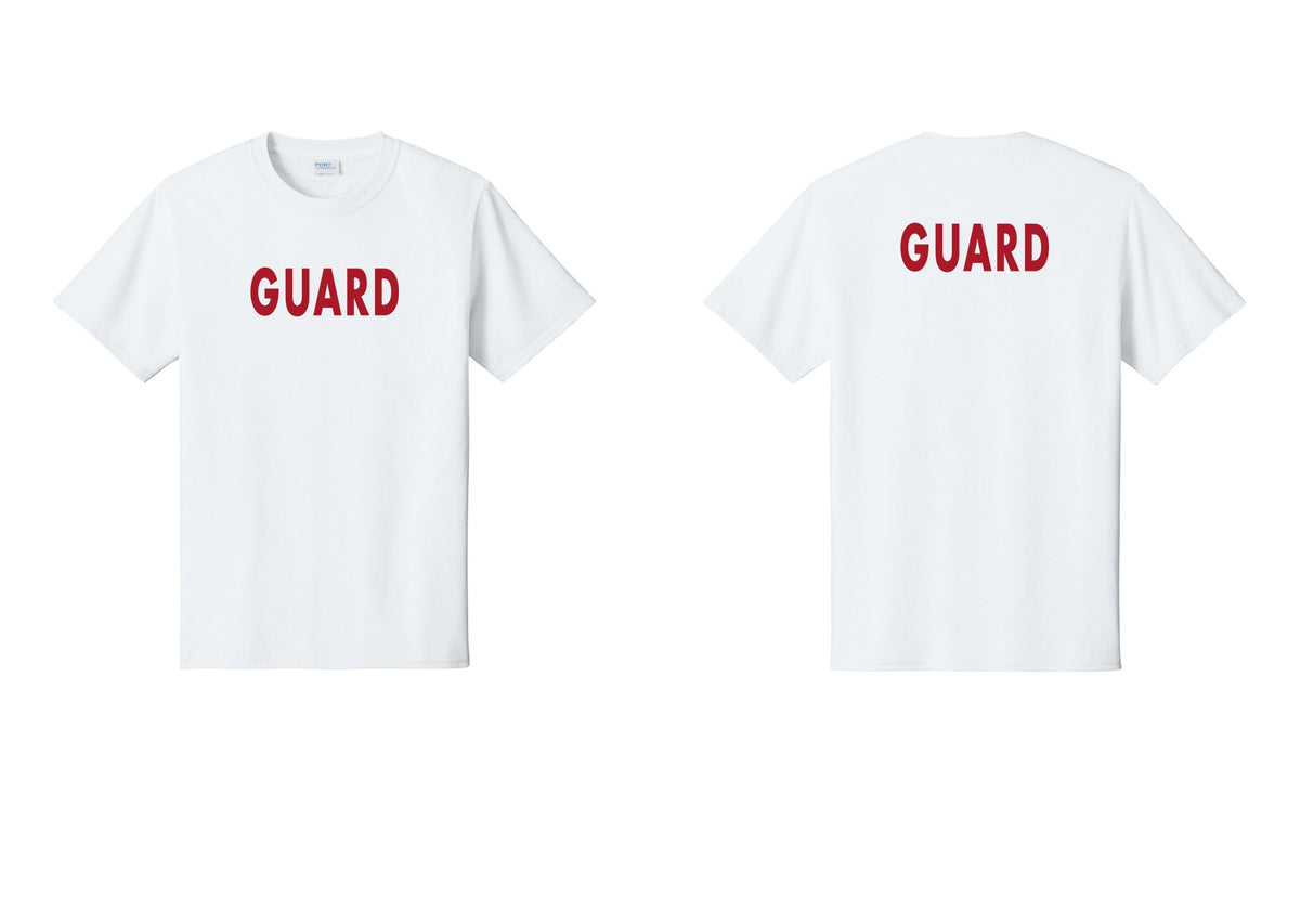NYC Factory Guard T-Shirt - Front + Back - White