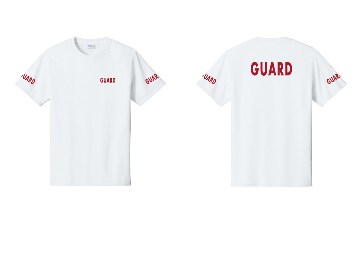 NYC Factory Guard T-Shirt - Chest + Back + Guard Sleeves - White