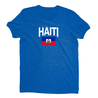 Haiti World Cup Plain Tee Unisex T-Shirt -- NYC Factory - Royal Blue
