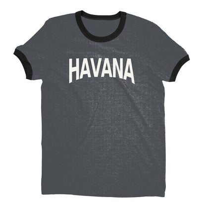 Havana Ringer Tee — Dark Heather