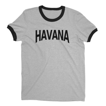 Havana Ringer Tee — Heather Gray