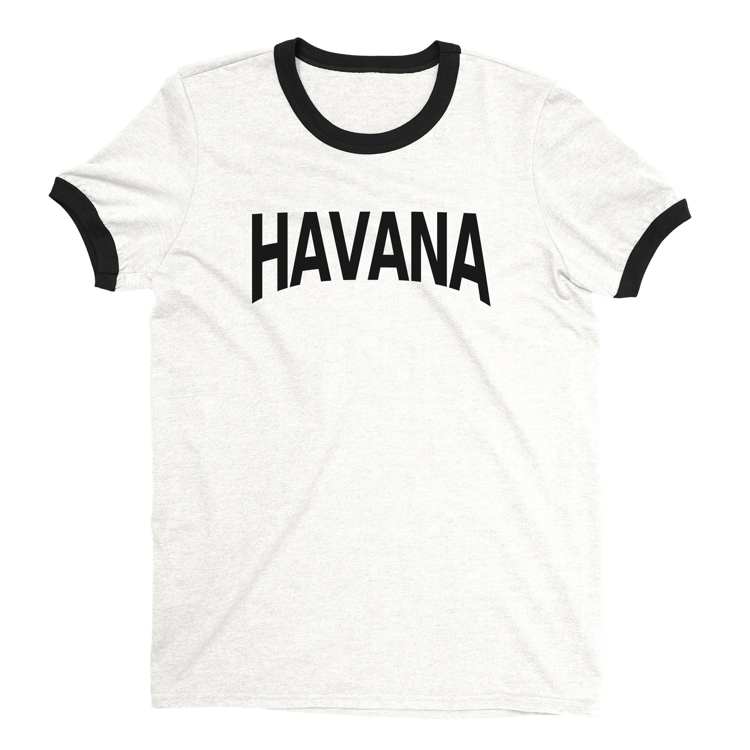 Havana Ringer Tee — White