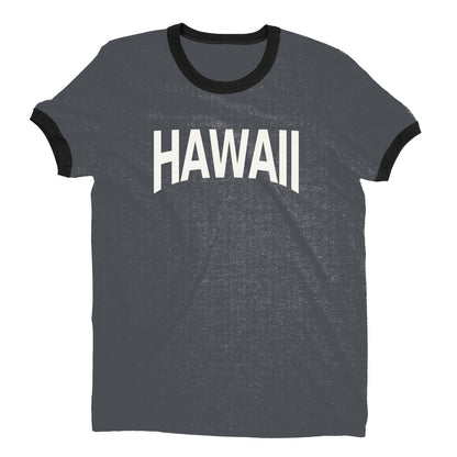 Hawaii Ringer Tee — Dark Heather