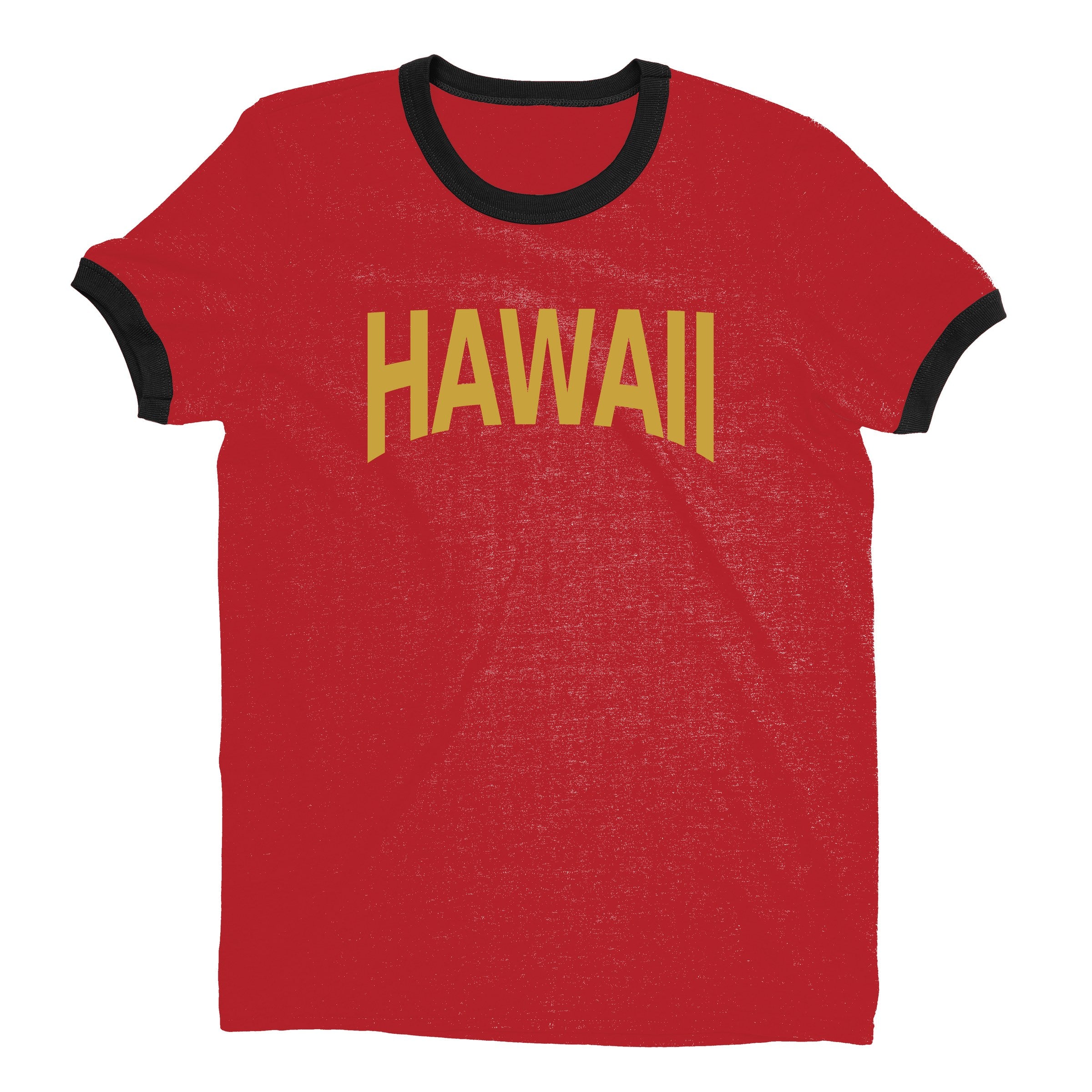 Hawaii Ringer Tee — Red