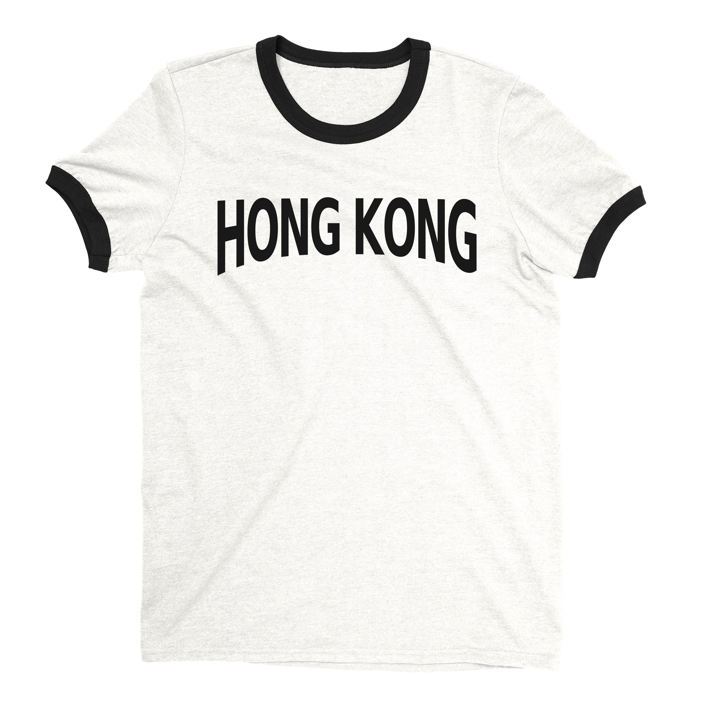 Hong Kong Ringer Tee — White