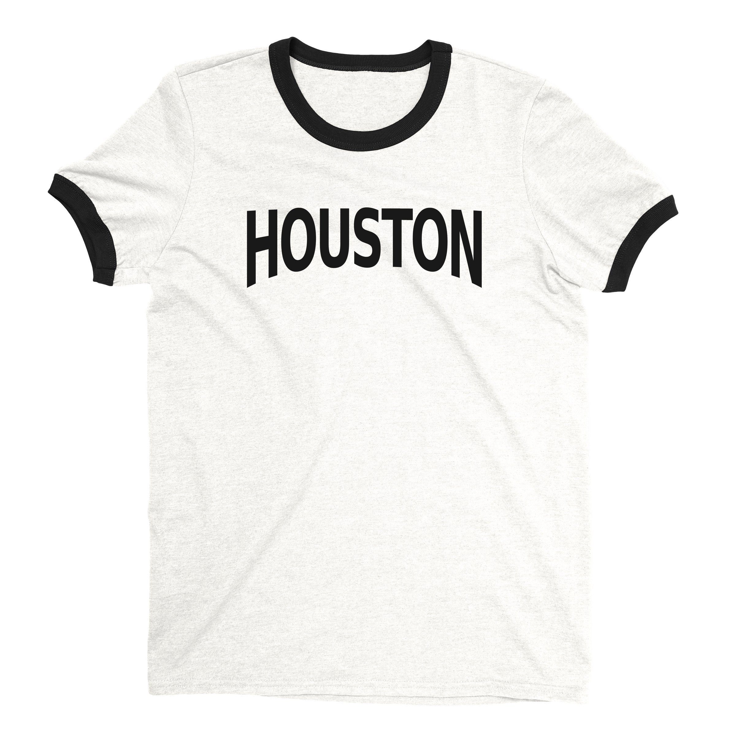 Houston Ringer Tee — White