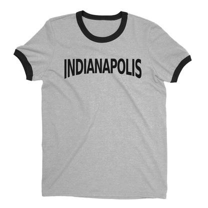 Indianapolis Ringer Tee — Heather Gray