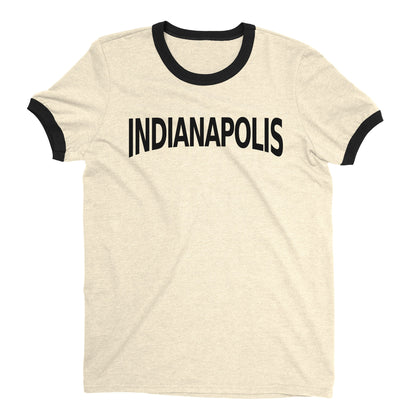 Indianapolis Ringer Tee — Natural