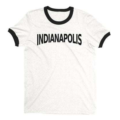 Indianapolis Ringer Tee — White