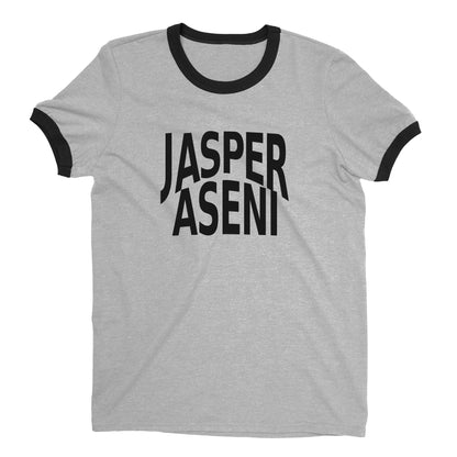 Jasper National Park Ringer Tee Retro Style Men's T-Shirt - NYC Factory - Heather Gray