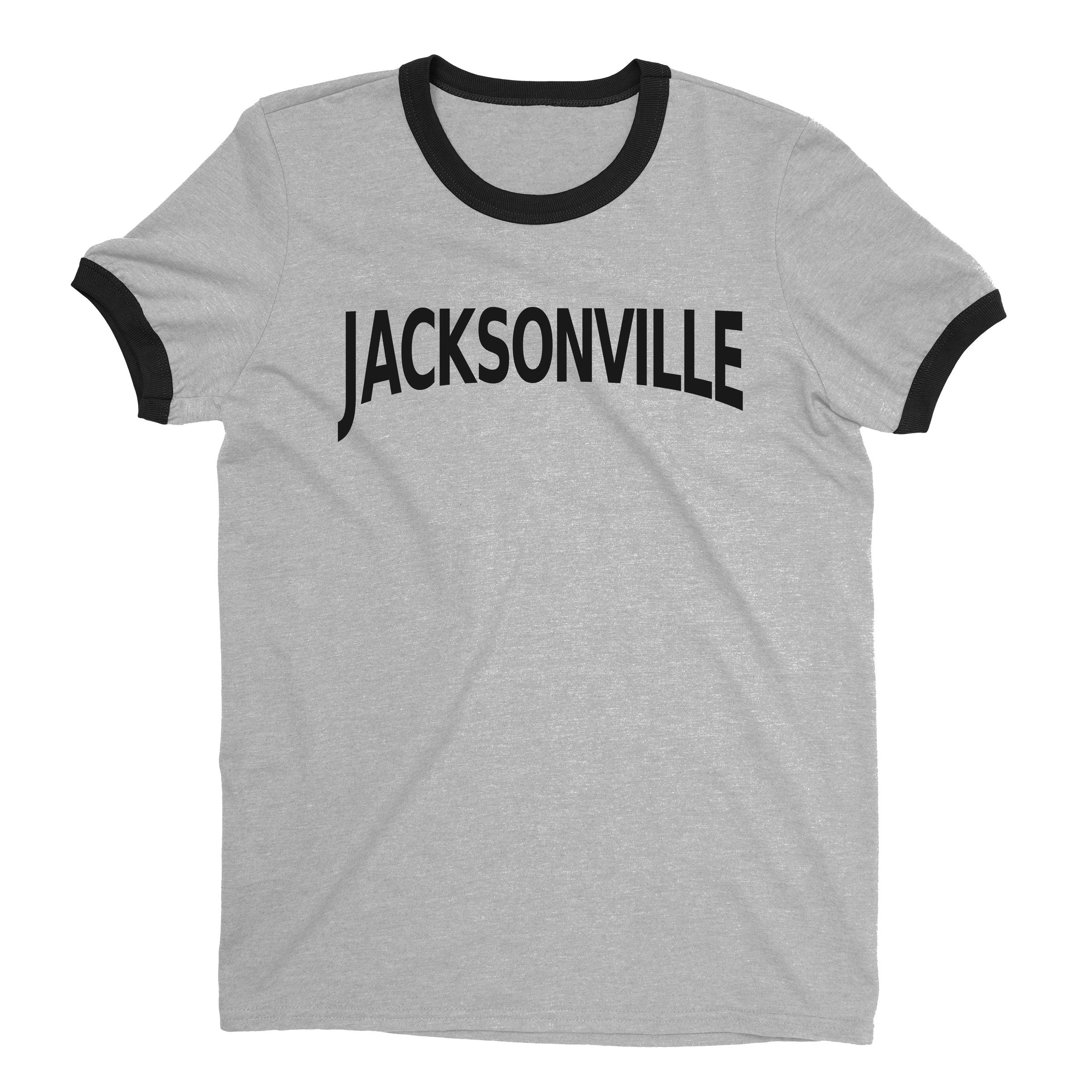 Jacksonville Ringer Tee — Heather Gray