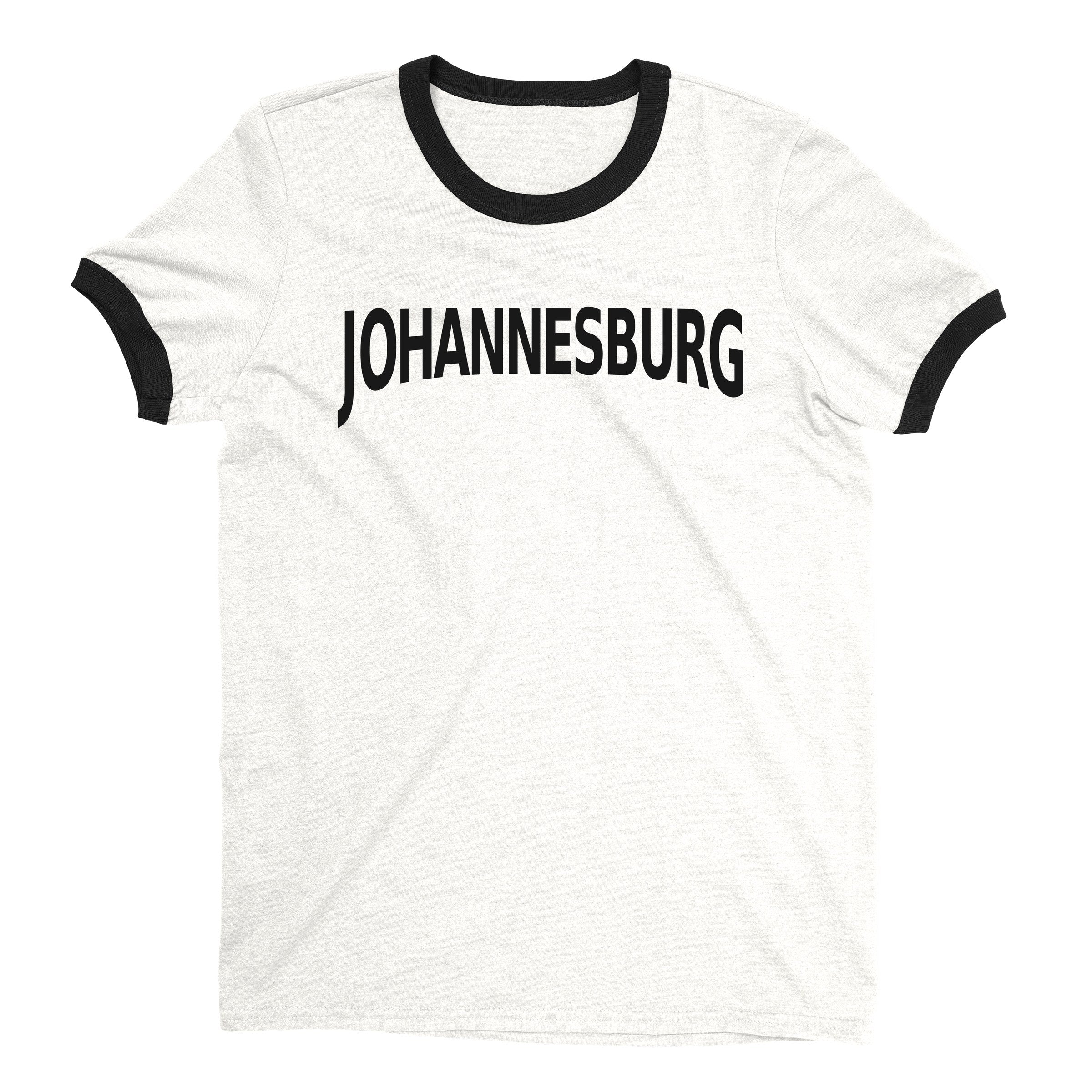 Johannesburg Ringer Tee — White