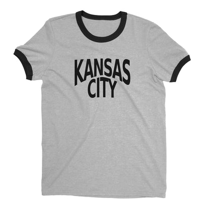 Kansas City Ringer Tee — Heather Gray