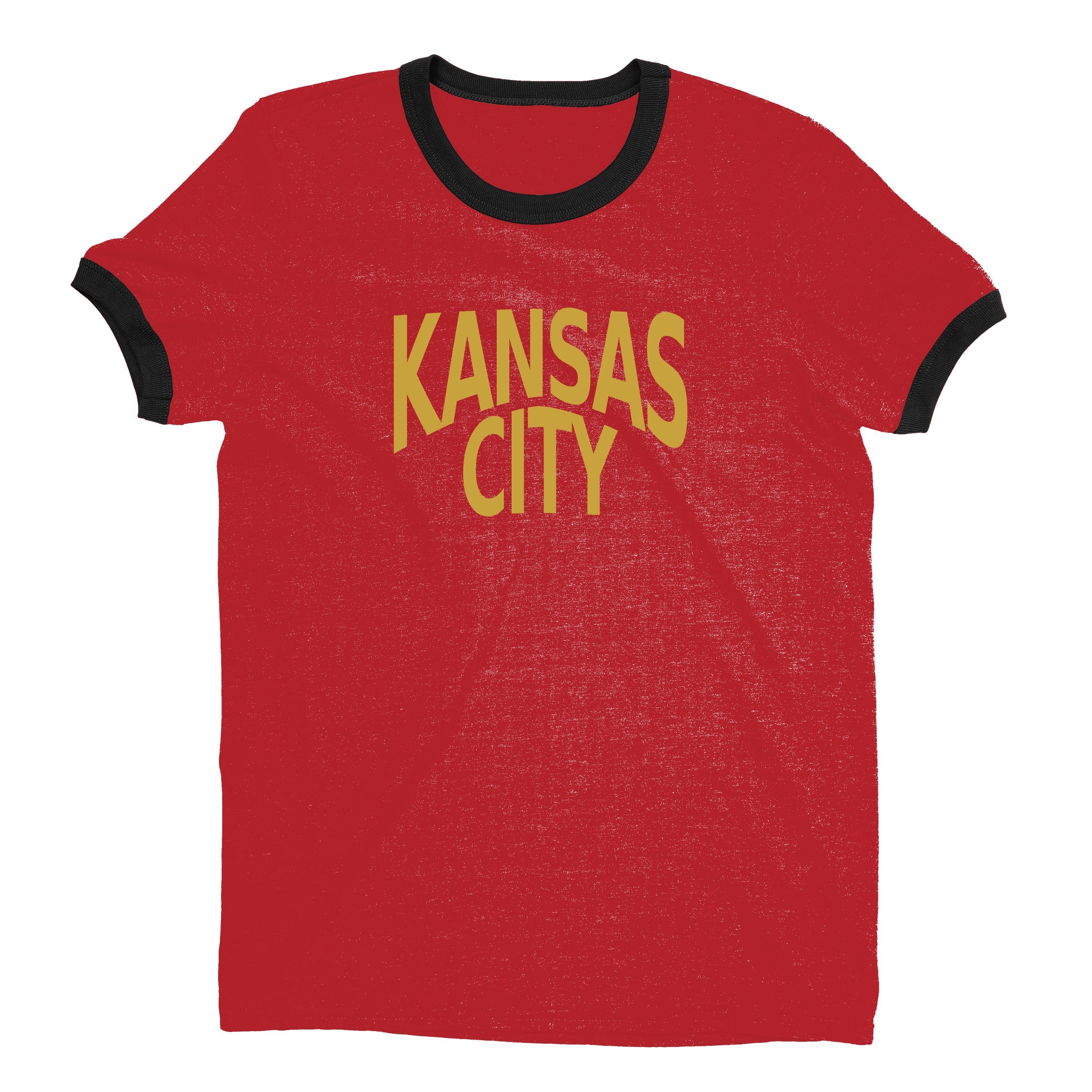 Kansas City Ringer Tee — Red