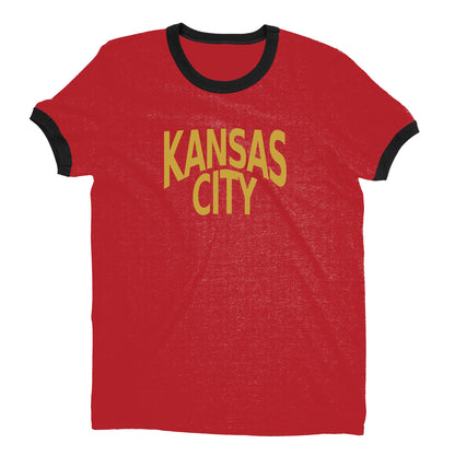 Kansas City Ringer Tee — Red