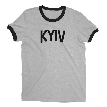 Kyiv Ringer Tee — Heather Gray