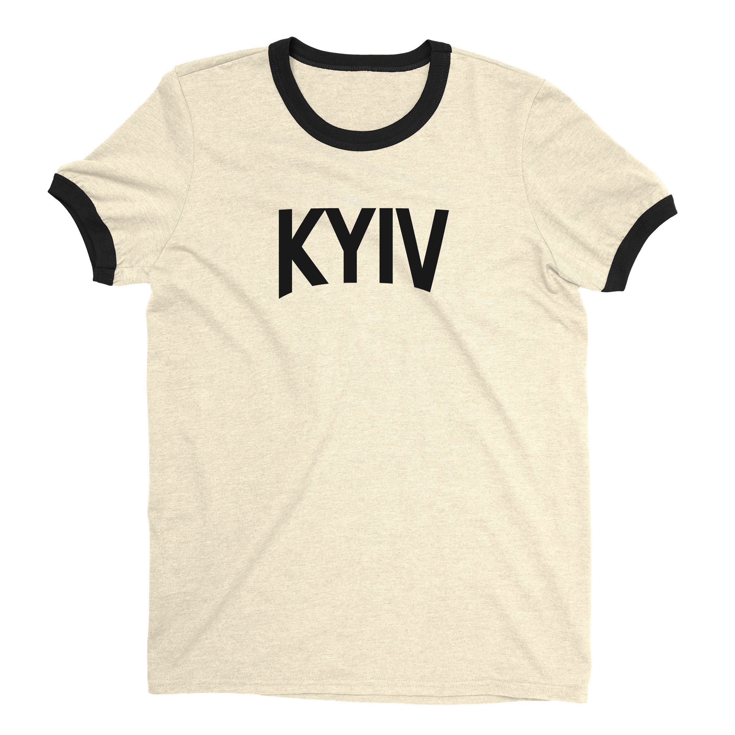 Kyiv Ringer Tee — Natural