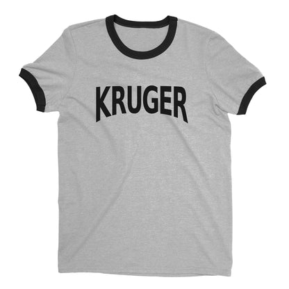 Kruger National Park Ringer Tee Retro Style Men's T-Shirt - NYC Factory - Heather Gray