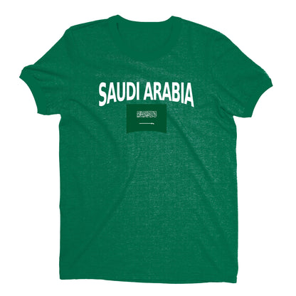 Saudi Arabia World Cup Plain Tee Unisex T-Shirt -- NYC Factory - Green