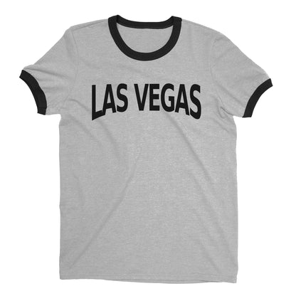 Las Vegas Ringer Tee — Heather Gray