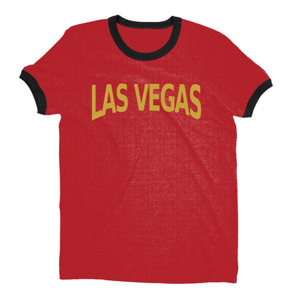 Las Vegas Ringer Tee — Red