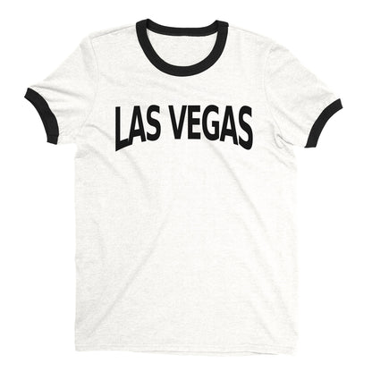 Las Vegas Ringer Tee — White