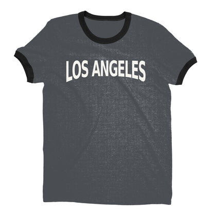 Los Angeles Ringer Tee — Dark Heather
