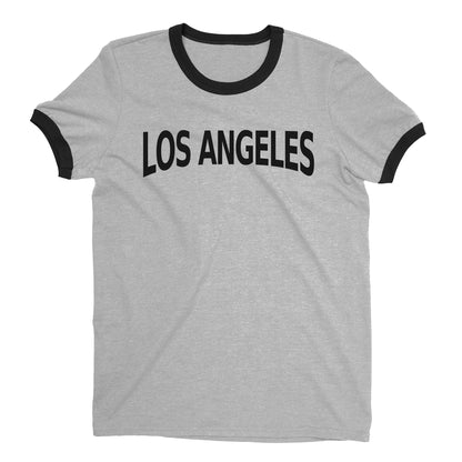 Los Angeles Ringer Tee — Heather Gray