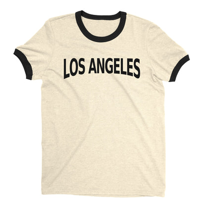 Los Angeles Ringer Tee — Natural