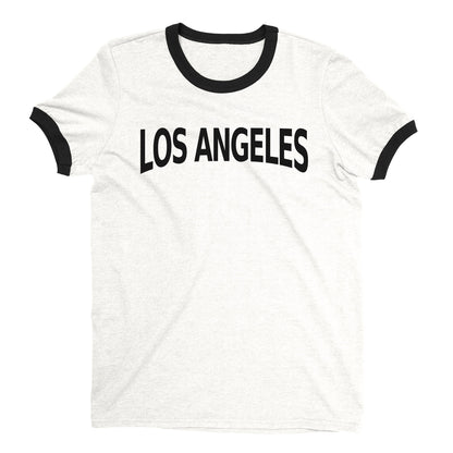 Los Angeles Ringer Tee — White