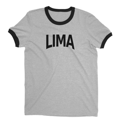 Lima Ringer Tee — Heather Gray