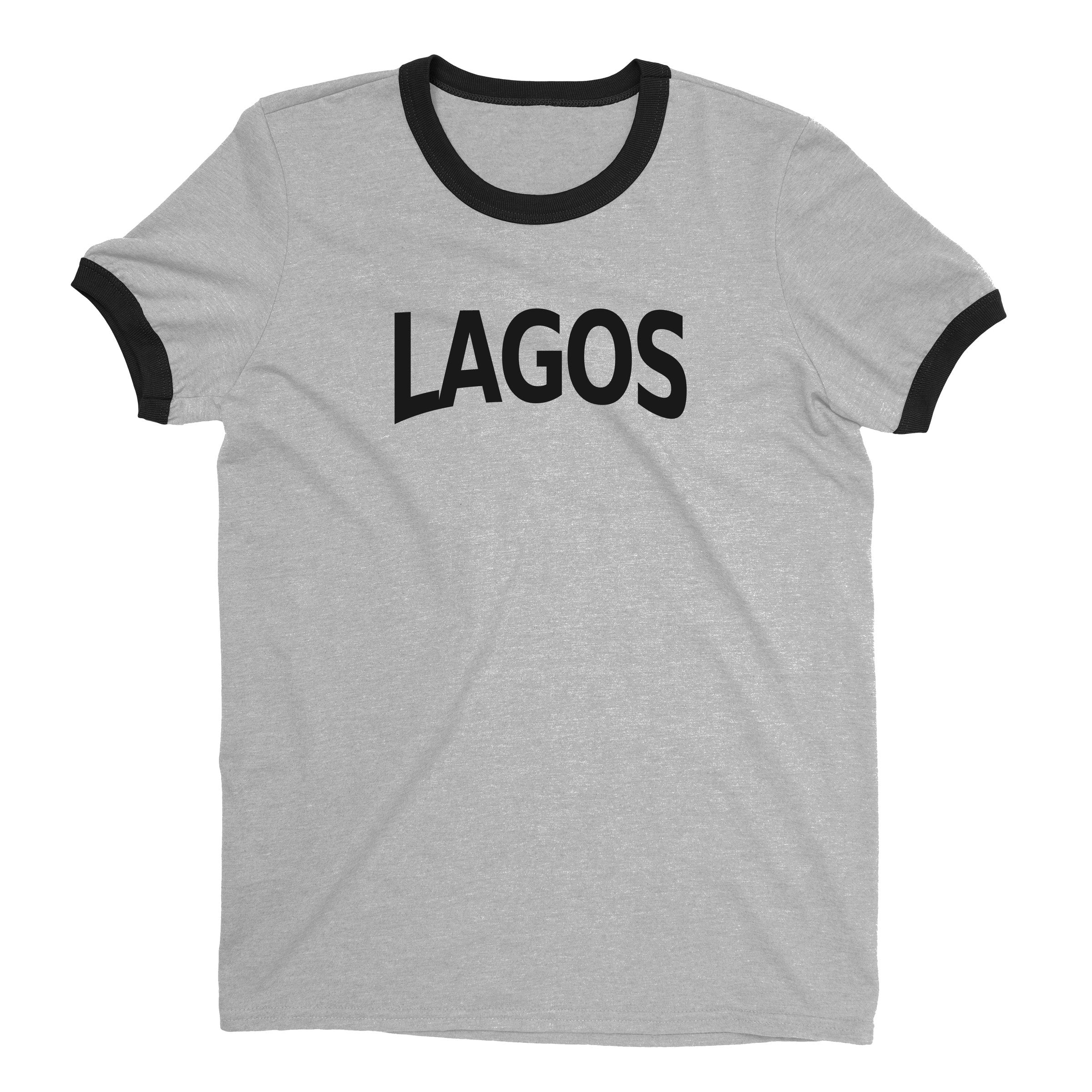 Lagos Ringer Tee — Heather Gray