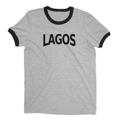 Lagos Ringer Tee — Heather Gray