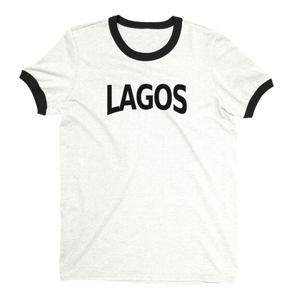 Lagos Ringer Tee — White