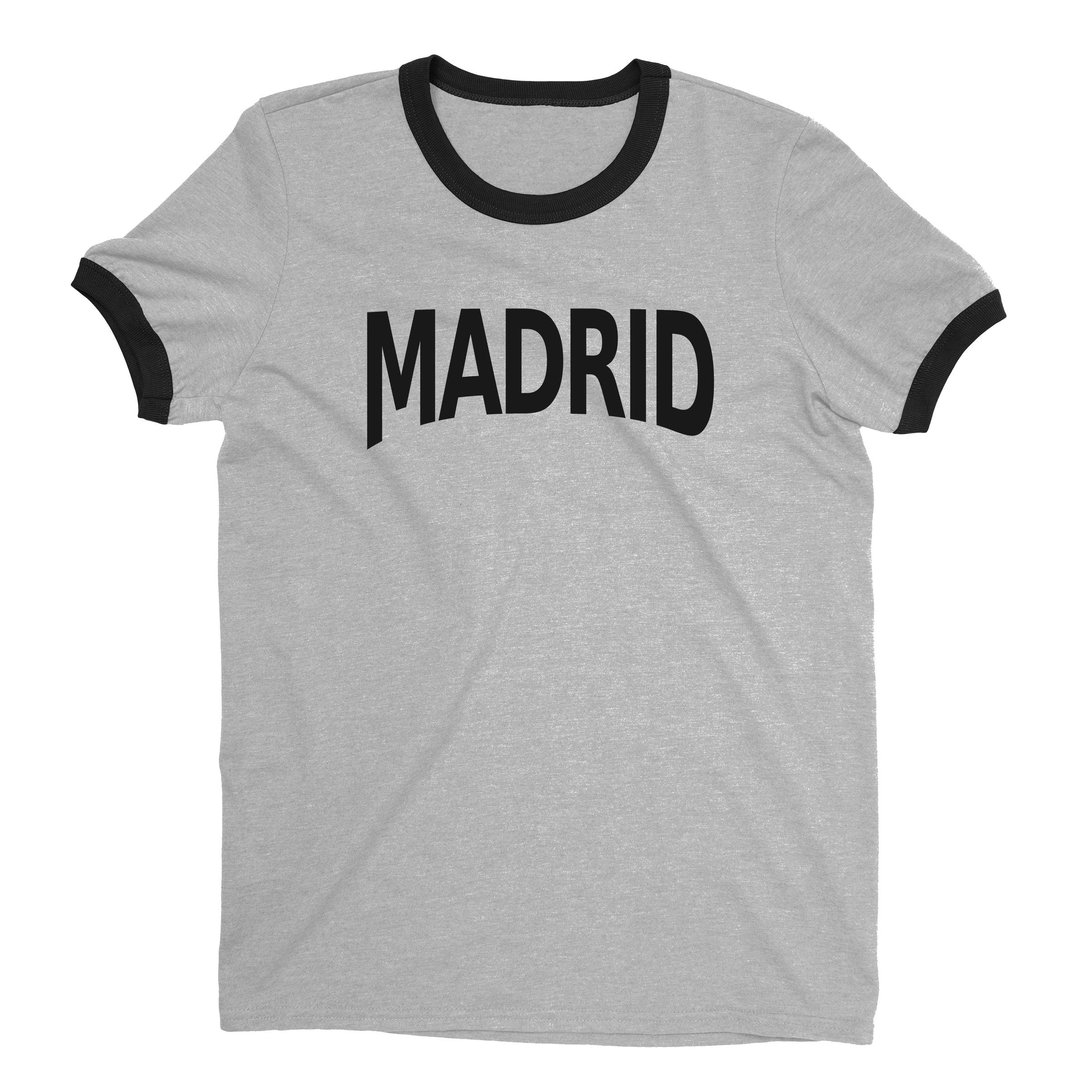 Madrid Ringer Tee — Heather Gray