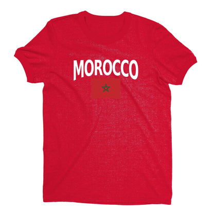Morocco World Cup Plain Tee Unisex T-Shirt -- NYC Factory - Standard Red