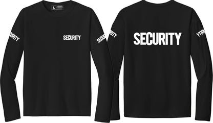 Men's Moisture-Wicking Security Long Sleeve T-Shirt Performance Tee