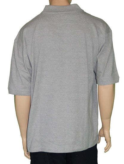 NYPD Men's Polo Shirt (Embroidered Chest Design, Heather Gray)