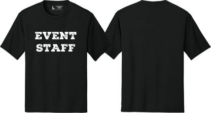 Professional Event Men's Unisex Staff Tees - Front & Back All Colors & Sizes In Stock - NYC Factory