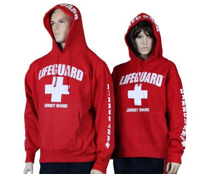 Lifeguard Jersey Shore NJ Life Guard Sweatshirt Red XL
