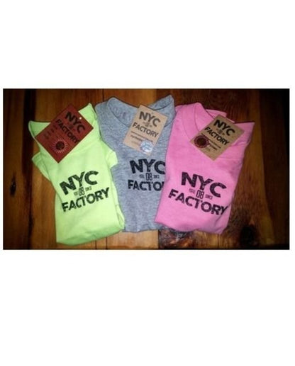 NYC Factory Mädchen Rosa T-Shirt aus weicher Baumwolle