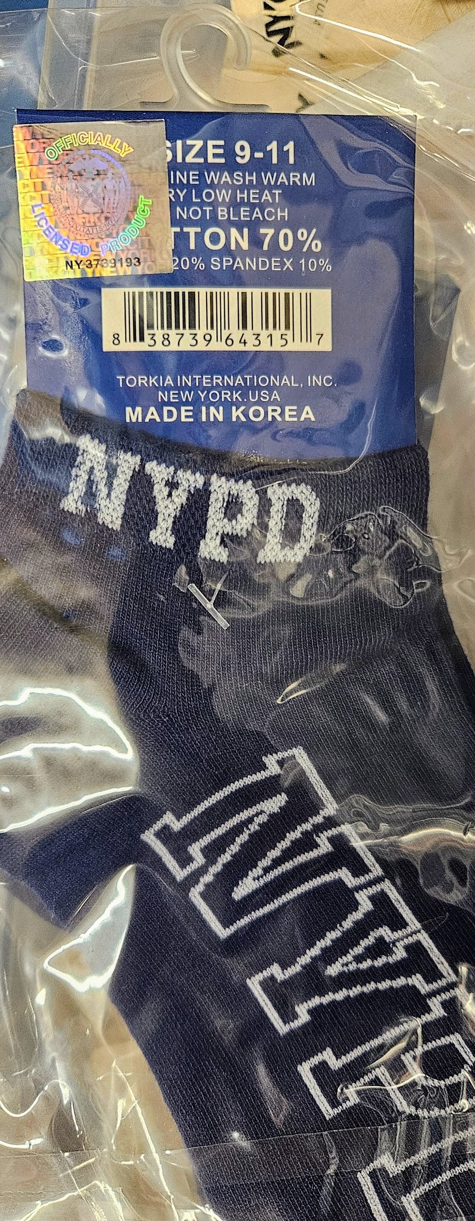 NYPD Socks Official Merchandise / All Sizes