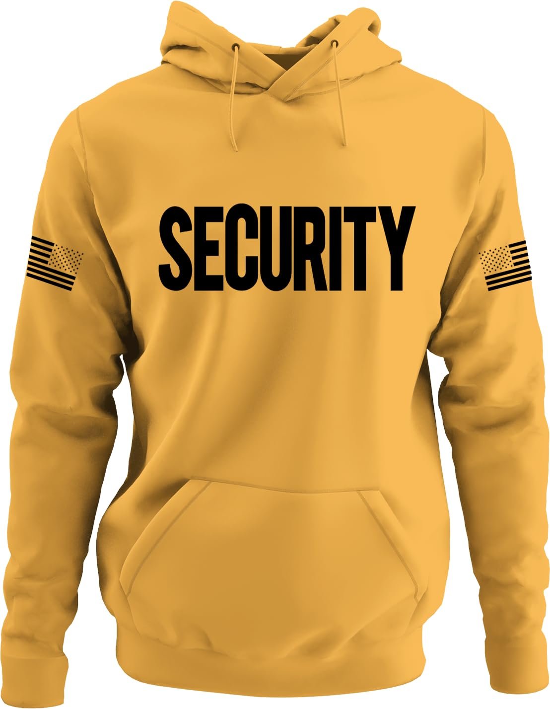 Security Hoodie with USA Flag Sleeve Prints Staff Coach Guard Police Sheriff