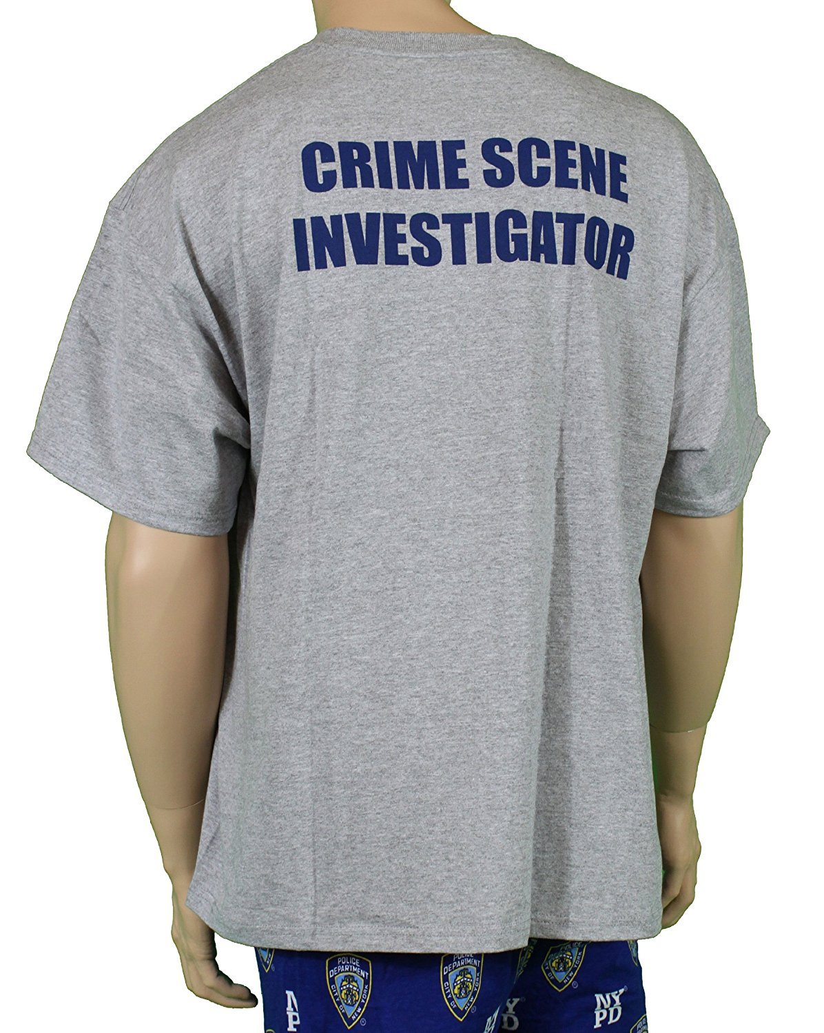 CSI New York Crime Scene Tee T-shirt d'enquête Gris