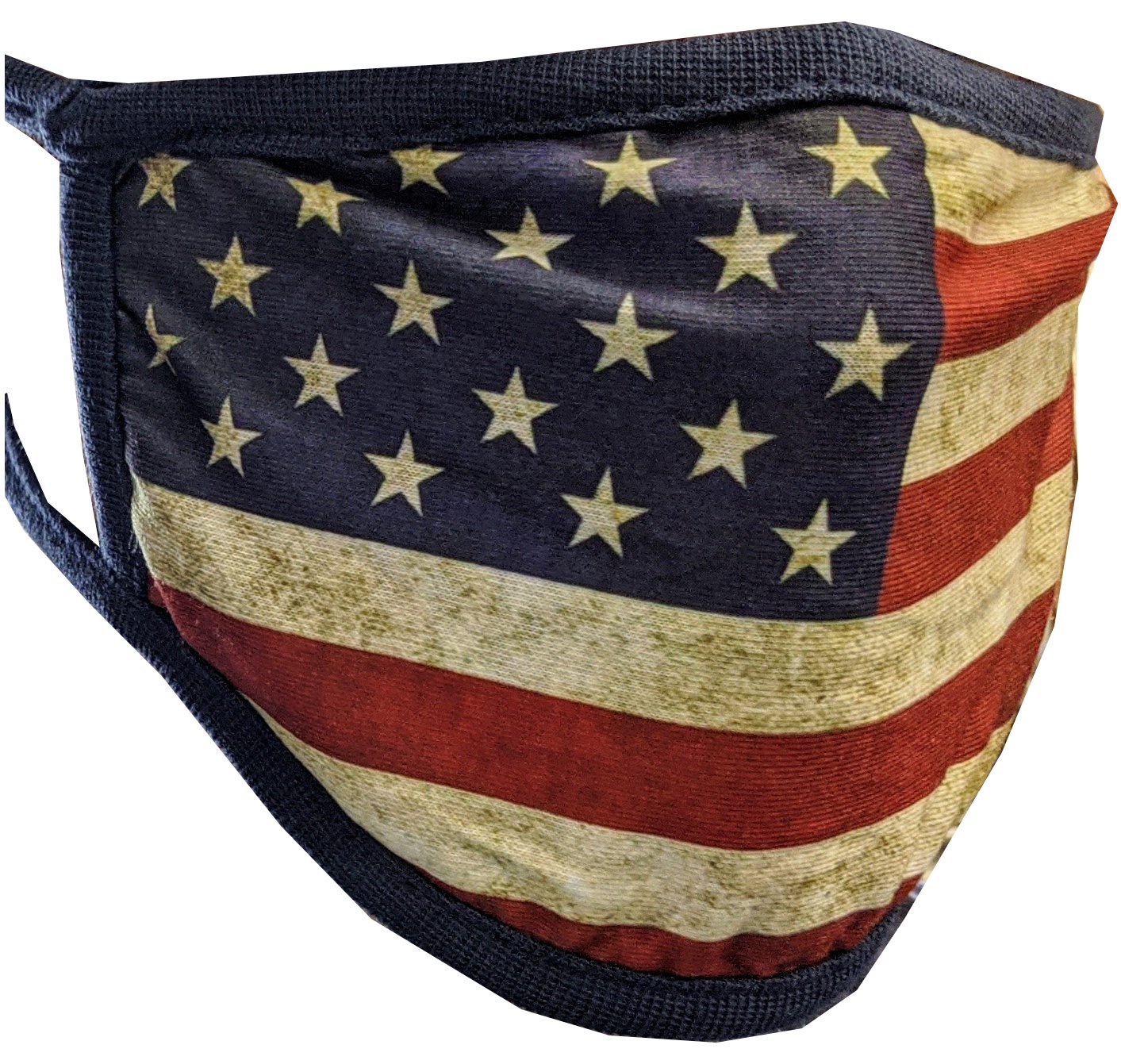 USA Distressed Flag Face Mask Adult Unisex Non Medical Cotton &amp; Polyester