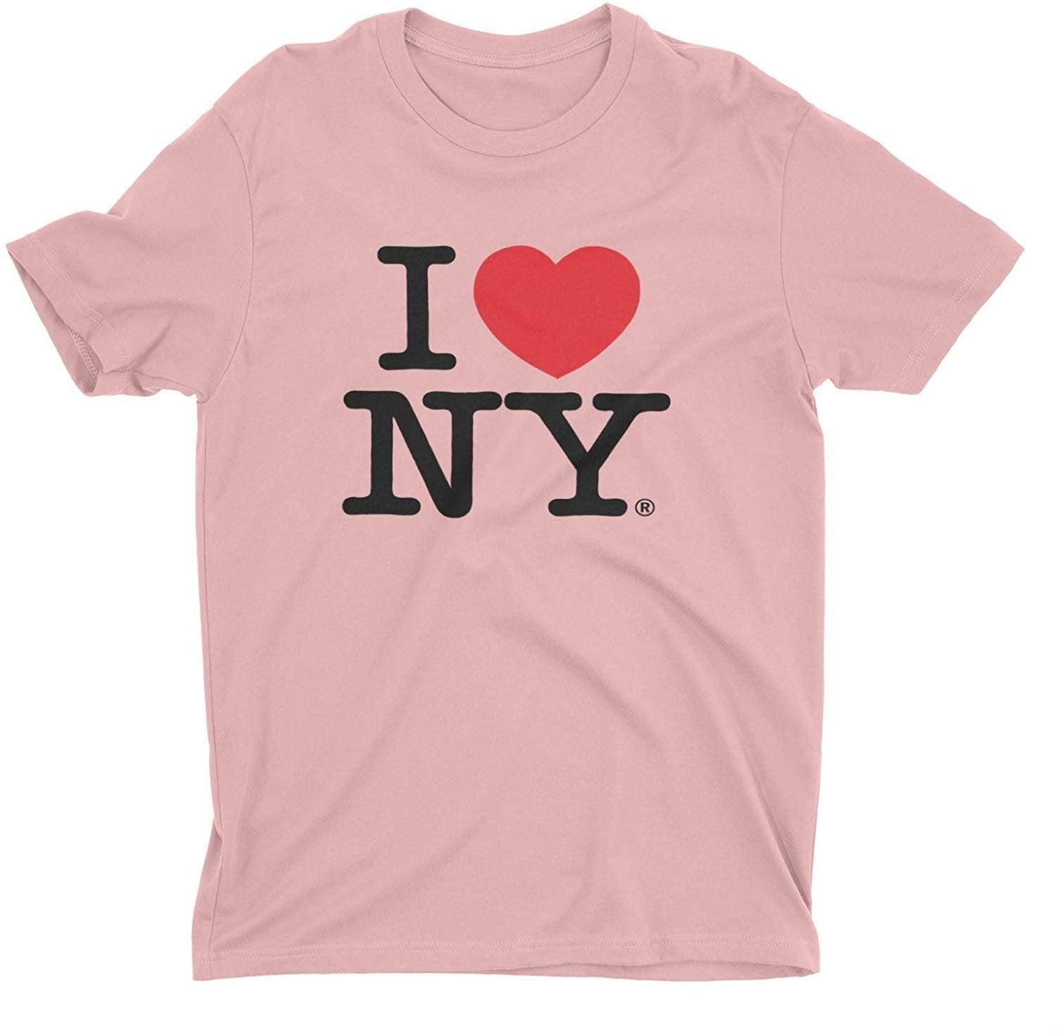 I Love NY Kids T-Shirt Officially Licensed Unisex Tees (Youth, Pink)