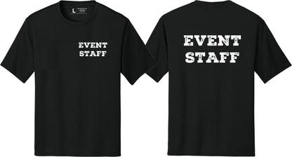 Professional Event T-Shirt - Rustic Design for Staff (Front & Back, NR-A) Soft Cotton Tees