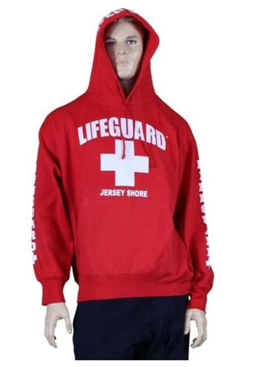 Lifeguard Jersey Shore NJ Life Guard Sweatshirt Red XL