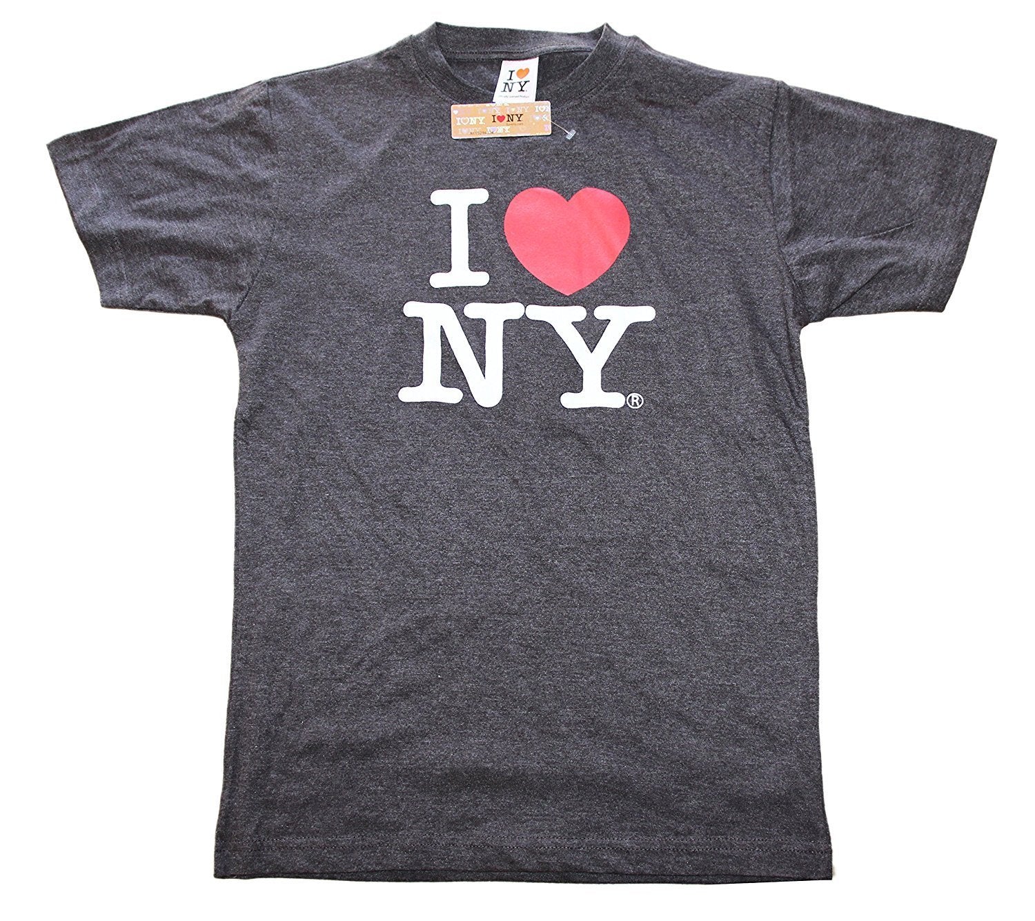 I Love NY Charcoal T-Shirt Unisex Tee Licensed Official